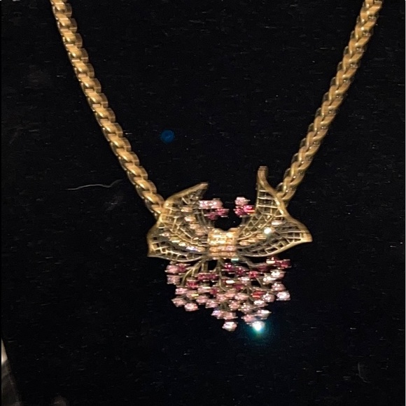 SWEET ROMANCE necklace on braided chain slider - Picture 2 of 9